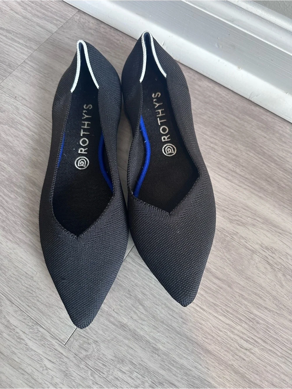 Rothys Points flats black size 11.5